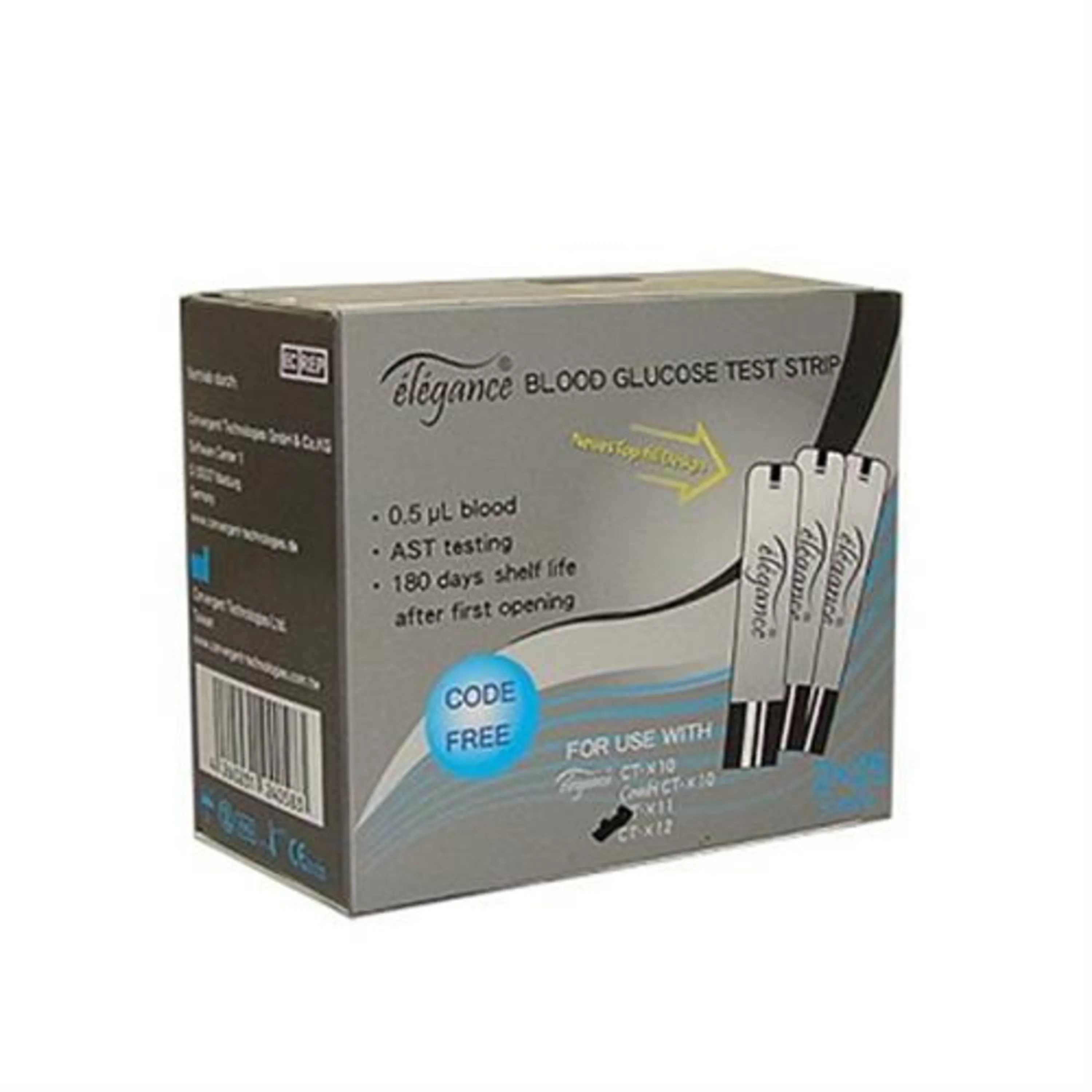 نوار تست قند خون الگانس ELEGANCE TEST STRIP نوار تست قند خون الگانس ELEGANCE TEST STRIP